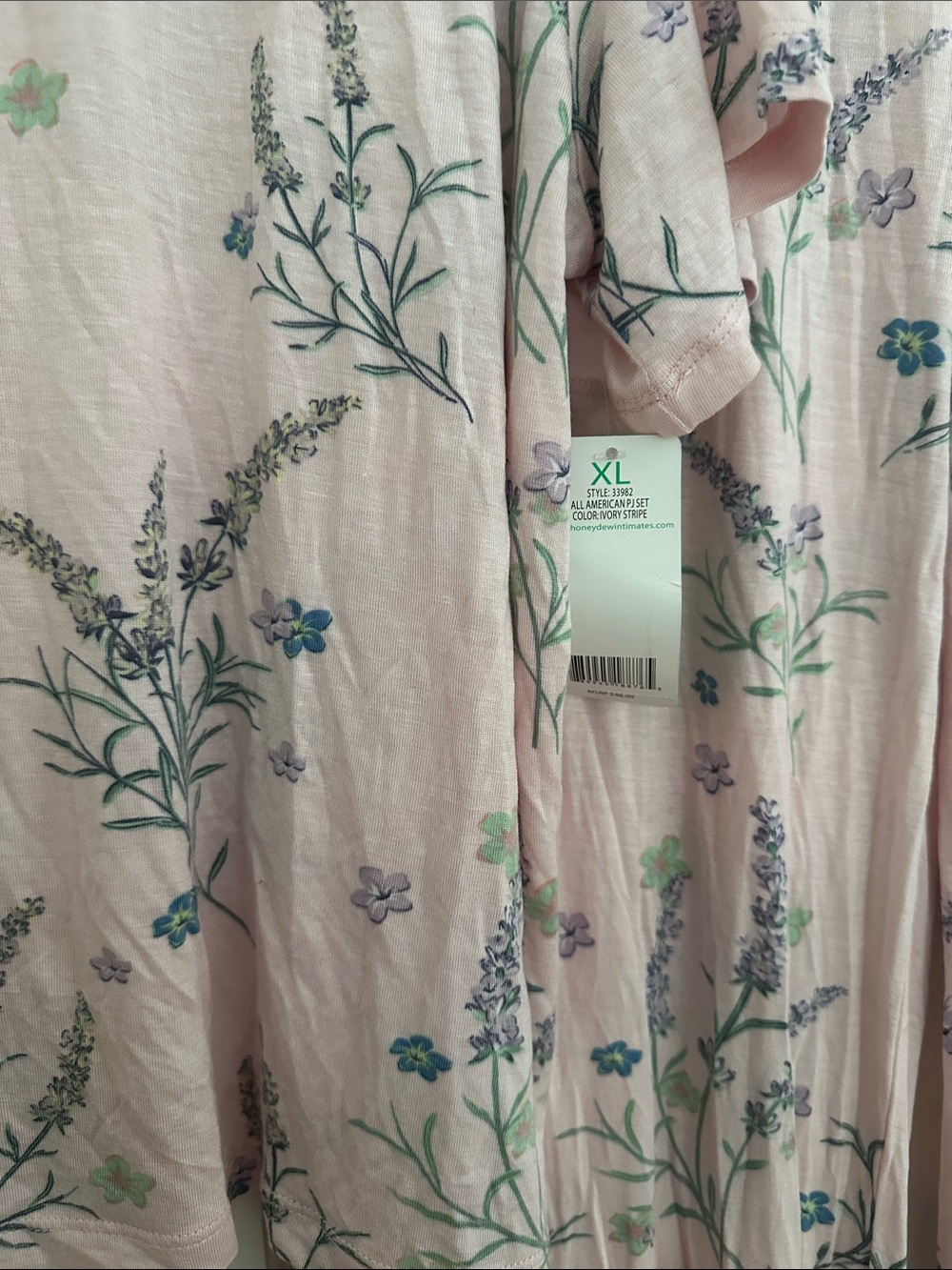 Honeydew Floral Pink Two-Piece Pajama Set - Picture 2 of 5